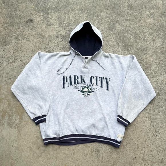 Gear For Sports Other - Vintage 90’s PARK CITY UTAH Gear For Sports Grey Pullover Hoodie